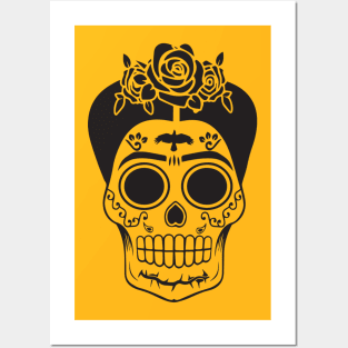 Frida Kahlo Dia de los muertos Posters and Art